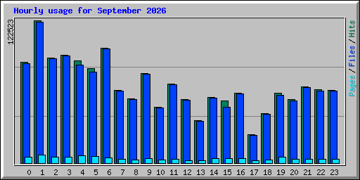 Hourly usage for September 2026