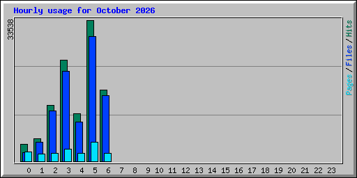 Hourly usage for October 2026